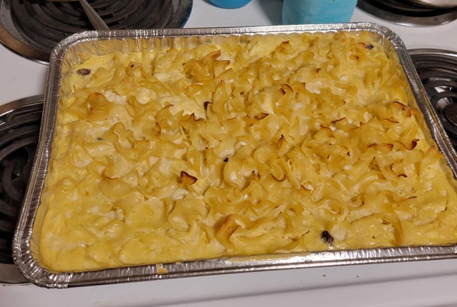 I made kugel over the holidays. I make a sweet noodle one 😊