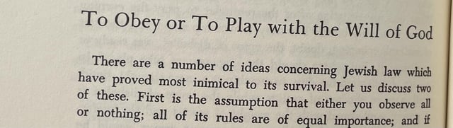 From Heschel - is there a work of his where he elaborates on this approach in detail?