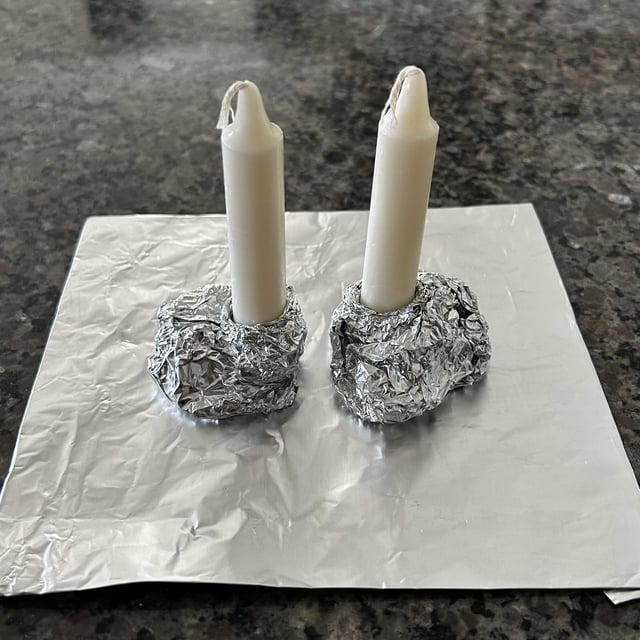 Couldn’t find the candle holders - Shabbat shalom y’all!