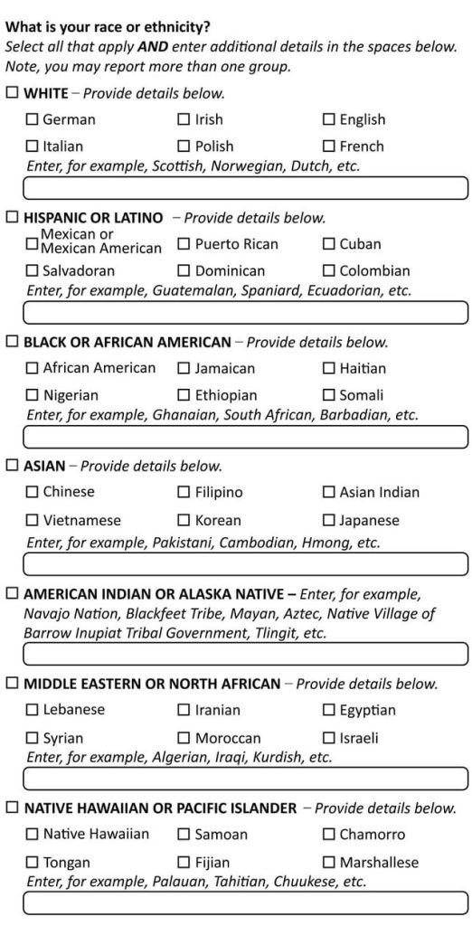 Form for the 2030 USA Census, what box should Jewish Americans mark?