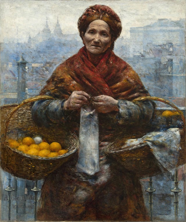 Jewish Woman Selling Oranges by Aleksander Gierymski (1881)