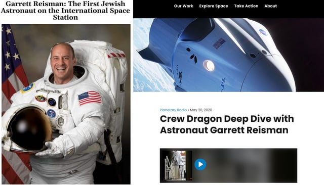 It is very cool that a Jewish person was instrumental in restoring American spaceflight capability