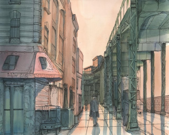 I visited the community in Williamsburg, Brooklyn, for the first time, and made this painting. Thought people here might like it.