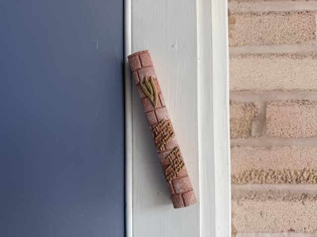 Painted my mezuzah to match my house